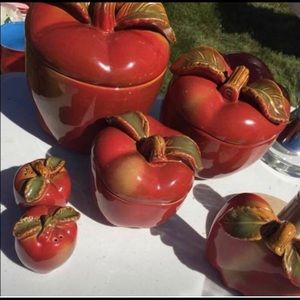 Vintage Apple Canister set